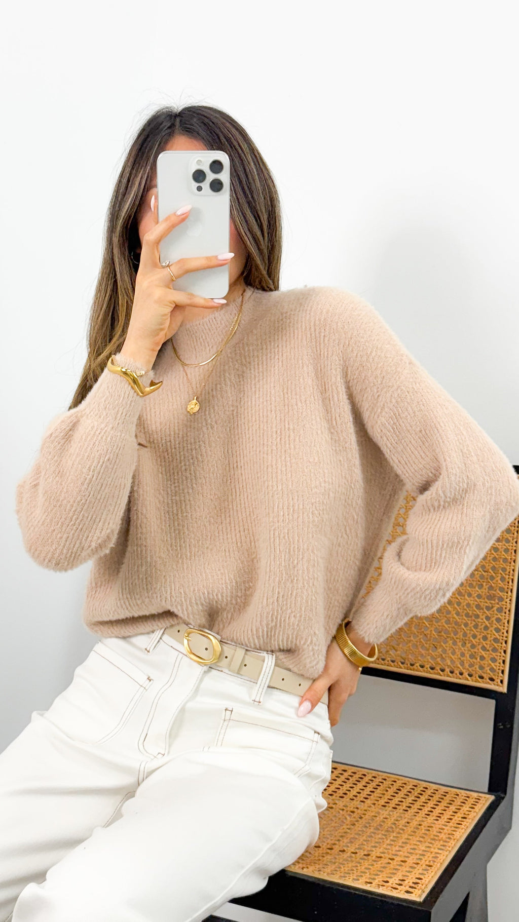 SERENA KNIT - LATTE